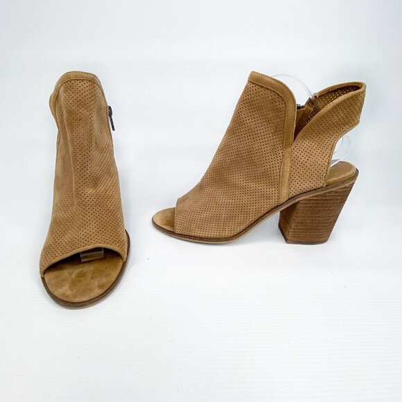 STEVE MADDEN Open Toe Chunky Heel Booties 9‎ - Picture 2 of 9